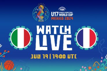 LIVE - Italy v France | FIBA U17 Women's Basketball World Cup 2024 | Quarter-Finals