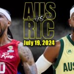 Australia vs Puerto Rico Full Game Highlights - 2024 Olympics | July 19, 2024