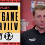 Dan Bisaccio Postgame Interview | Miami HEAT vs. Dallas Mavericks  | July 17, 2024