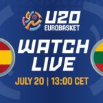 LIVE - Spain v Lithuania | FIBA U20 EuroBasket 2024 | Class. Games 5-8