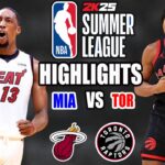 Miami Heat vs Toronto Raptors [ FULL GAME ] Highlights July 19, 2024 | 2024 NBA Summer League