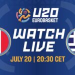 LIVE - France v Greece | FIBA U20 EuroBasket 2024 | Semi-Finals