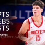 Reed Sheppard 20 pts 5 rebs 7 asts vs vs Wolves 2024 Summer League