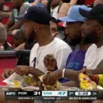 Kemba Walker courtside at Summer League for Hornets-Trail Blazers 🔥 | NBA on ESPN