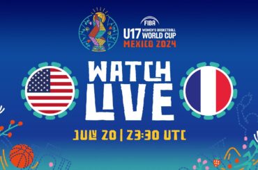 LIVE - USA v France | FIBA U17 Women's Basketball World Cup 2024 | SEMI-FINALS