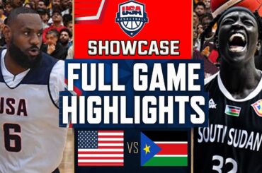 Team USA vs South Sudan Game Highlights July 20, 2024 | USA Basketball Showcase | Olympics 2024