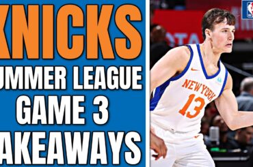 TYLER KOLEK GAME WINNER Knicks Summer League Game 3 Recap