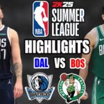 Dallas Mavericks vs Boston Celtics [ FULL GAME ] July 19, 2024 | NBA Summer League!!!🚀