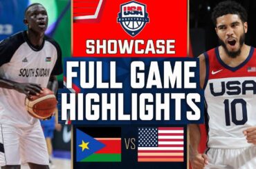 South Sudan vs Team USA Full Highlights July 20, 2024 | USA Basketball Showcase | Olympics 2024
