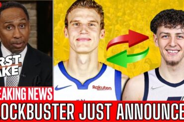 First Take | A.Smith Reveals Warriors TRADING Lauri Markkanen for Podziemski | Warriors News