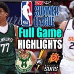 Milwaukee Bucks vs Phoenix Suns [Full Game] July 19, 2024 | NBA Summer League