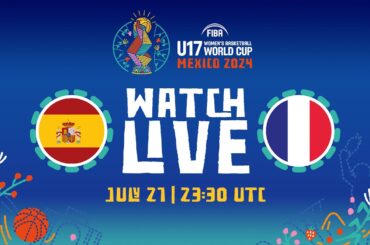 LIVE - Spain v France | FIBA U17 Women's Basketball World Cup 2024 | 3RD PLACE GAME