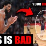 Joel Embiid Can’t Dunk Right Now…
