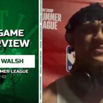 Jordan Walsh: Sam Hauser is an INSPIRATION to Maine Players | Celtics vs. 76ers Summer League