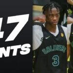 AJ Dybantsa (25 PTS) & Tyran Stokes (22 PTS) SHINE In Nike EYBL Peach Jam!