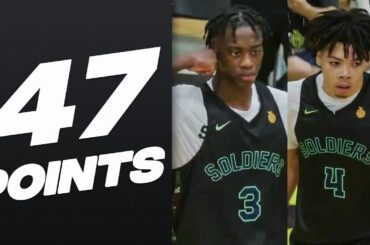 AJ Dybantsa (25 PTS) & Tyran Stokes (22 PTS) SHINE In Nike EYBL Peach Jam!