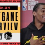 Josh Christopher Postgame Interview | Miami HEAT vs. Golden State Warriors | July 21, 2024