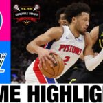 Detroit Pistons vs Utah Jazz Highlights | 2024 NBA Summer League