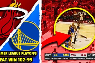 INSANE Finish Leads Miami Heat Past Warriors | Stevens, Christopher, Larsson, Ware ARE CLUTCH