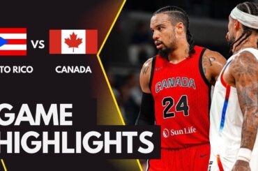 PUERTO RICO VS CANADA | 2024 Paris Olympic Preparation Game | Full Highlights | July 21,2024