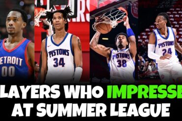 Detroit Pistons Players That Impressed At Las Vegas Summer League