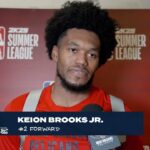 Keion Brooks Jr. on game-high vs. Nuggets | 2024 NBA Summer League Postgame