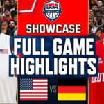 Team USA vs Germany Game Highlights July 22, 2024 | USA Basketball Showcase | Olympics 2024