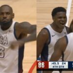 LeBron James TAKES OVER in CLUTCH of 4th qtr and hits dagger for USA vs Germany