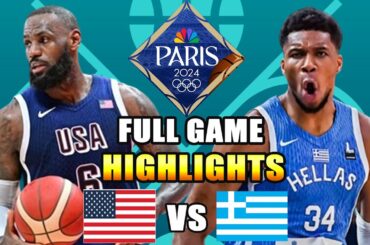Team USA vs Greece FULL GAME Highlights | July 24, 2024 | Olympic Men’s Basketball Exhibition