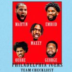 The Philadelphia 76ers STARTING FIVE will be -