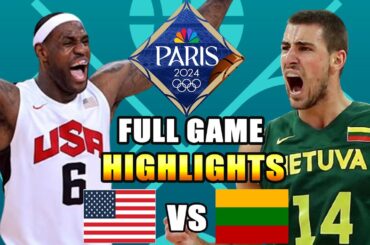 Team USA vs Lithuania [Full Game] Highlights | Olympic Men’s Basketball Exhibition