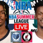 LIVE: MEMPHIS GRIZZLIES vs MIAMI HEAT | NBA SUMMER LEAGUE 2024 | SCOREBOARD | PLAY BY PLAY