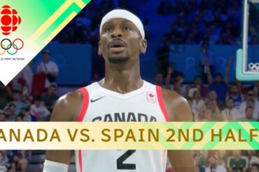 Canada vs. Spain Men’s Basketball group play FULL SECOND HALF | #paris2024