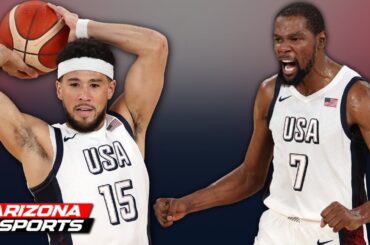 Phoenix Suns' Devin Booker, Kevin Durant take part in unforgettable Team USA comeback vs. Serbia