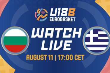 LIVE - Bulgaria v Greece | FIBA U18 Women's EuroBasket 2024 Division B | 3RD PLACE GAME
