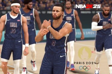USA vs FRANCE | PARIS 2024 OLYMPICS GOLD MEDAL | MEN'S BASKETBALL | NBA 2K25 CONCEPT GAMEPLAY | K4RL