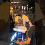 LeBron James Tells A Kid Back Up in Paris 😳 #lebronjames #lakers #usabasketball