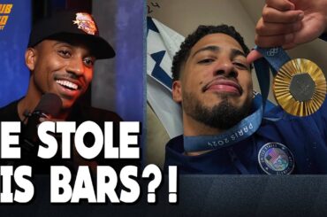 Jeff Teague REACTS to Tyrese Haliburton STEALING HIS BARS after winning gold with USA Basketball