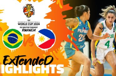Brazil 🇧🇷 vs Philippines 🇵🇭 | Highlights | #FIBAWWC 2026 Pre-Qualifying Tournament