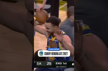 Stephen Curry renova com o Golden State Warriors até 2027! ✍️ #shorts