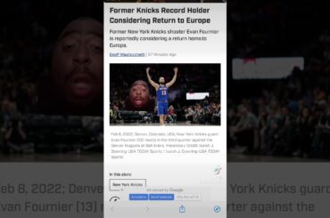 Four more New York Knicks shooter is considering returning to Europe ￼