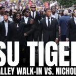 LSU Tigers Tiger Walk Entrance With LSU Players & Brian Kelly for Home Opener vs. Nicholls
