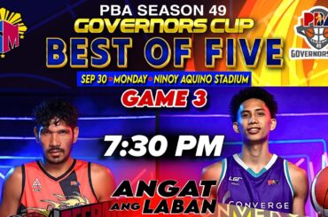 🔴LIVE Game 3! SAN MIGUEL VS CONVERGE PBA PLAYOFFS │ 2024 GOVERNOR'S CUP Play-by-Play Reaction!