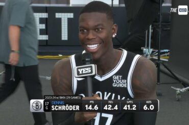Dennis Schröder 2024 Nets Media Day