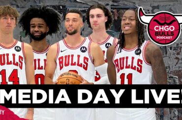 CHICAGO BULLS MEDIA DAY LIVE! | CHGO Bulls Podcast