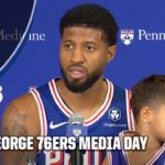 Paul George 76ers MEDIA DAY 🎤 Playing w/ Embiid & Maxey, playoff hopes & more | NBA on ESPN