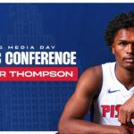 Ausar Thompson: 2024 Pistons Media Day Press Conference