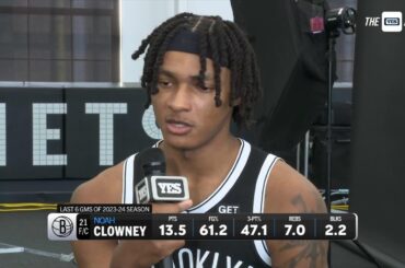 Noah Clowney 2024 Nets Media Day