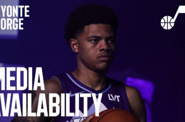 KEYONTE GEORGE 2024/25 Media Day Availability 🎙️ | UTAH JAZZ