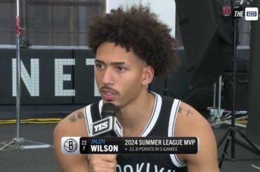 Jalen Wilson 2024 Nets Media Day